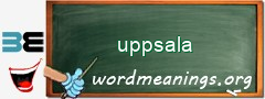 WordMeaning blackboard for uppsala